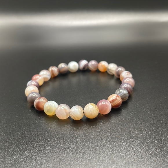 Botswana Agate bracelet - Picture 1 of 4